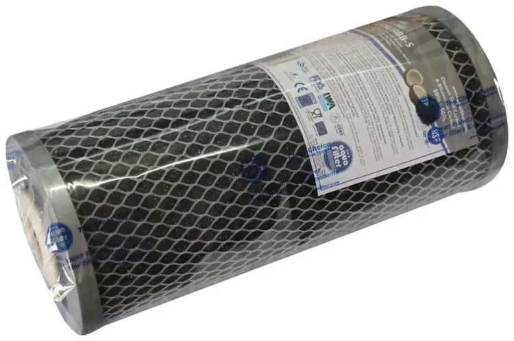 Картридж угольный Aquafilter Silver, карбон-блок 10ВВ FCCBL10BB-S, 746-0