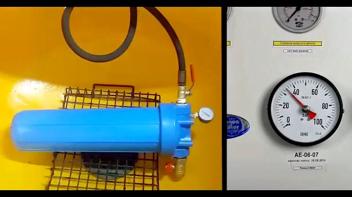 Витримує до 40 бар ➠ Тест корпуса Aquafilter FH20B1-B-WB