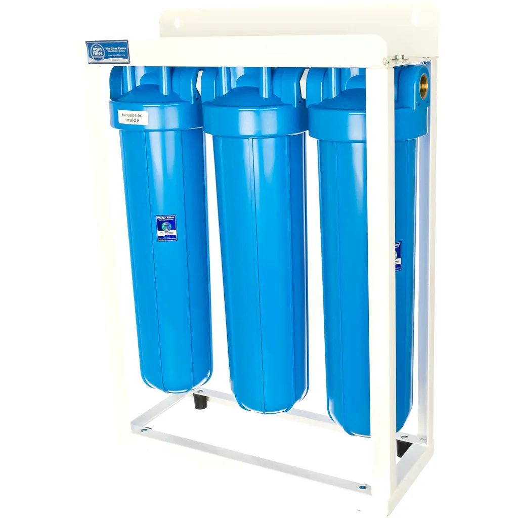 Тройная система корпусов Aquafilter 20 BB на стеллаже HHBB20B. 566 20 BB HHBB20B. 566