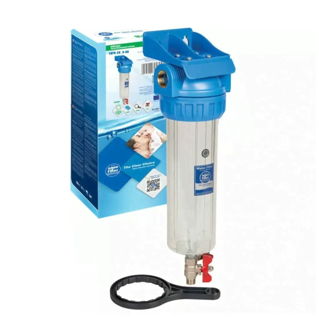 Трёхэлементный магистральный корпус Aquafilter 10SL 1/2'' FHPR12-3V_R 571-1